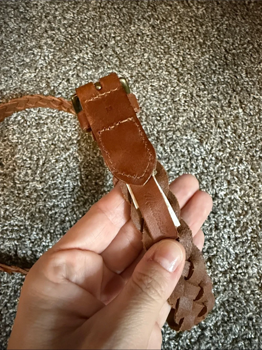 Madewell leather braided belt